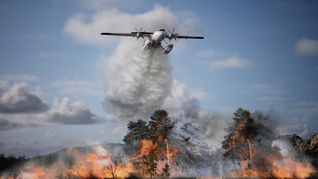 Positive Aviation - FF72 and fire
